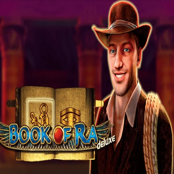 Book of Ra Deluxe slot icon by Novomatic, available at Locowin Casino