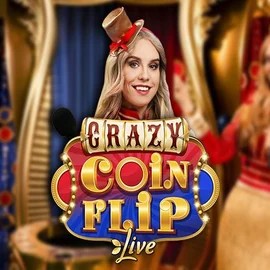 Crazy Coin Flip slot visual from Evolution available on locowincasinos-es.com
