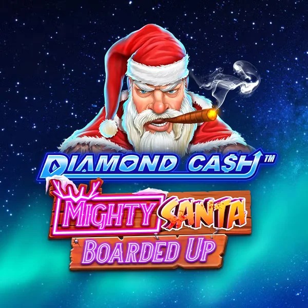 Diamond Cash Mighty Santa Boarded Up logo – Slots by Greentube at Locowin Casino