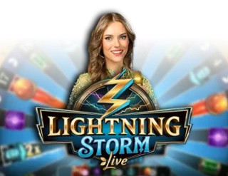 Lightning Storm logo by Evolution at Locowin Casino