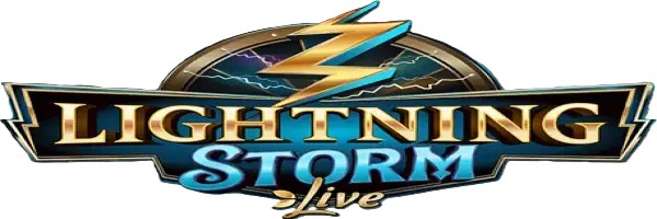 Lightning Storm slot logo by Evolution at Locowin Casino