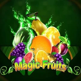 Magic Fruits Deluxe game by Wazdan – logo hosted on Locowin Casino