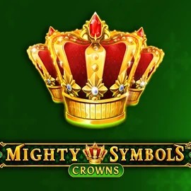 Mighty Symbols Crowns slot logo by Wazdan at Locowin Casino