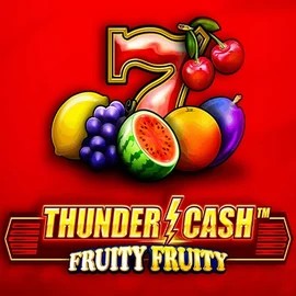 Thunder Cash Fruity Fruity online game logo by Novomatic on locowincasinos-es.com